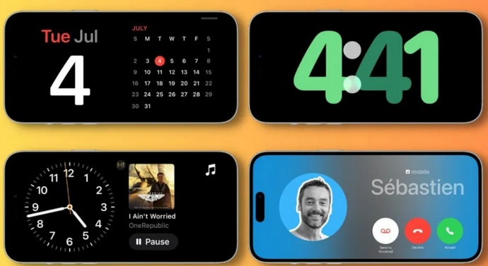 北戴河苹果手机维修分享iOS17横屏充电待机显示有什么好处 