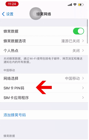 北戴河苹果14维修网分享如何给iPhone14的SIM卡设置密码 