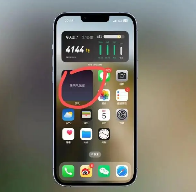 北戴河苹果手机维修分享:iOS16主屏幕天气小组件无法正常工作怎么办？ 