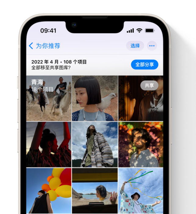 北戴河苹果维修网点分享在 iPhone 上使用共享图库 